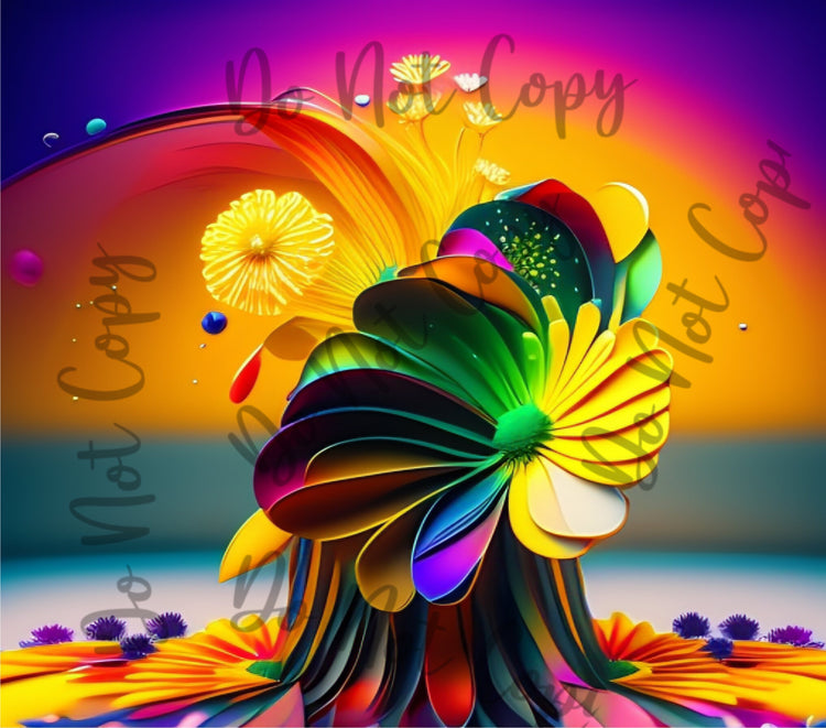 This design is made to look 3D, it will give your product depth when added